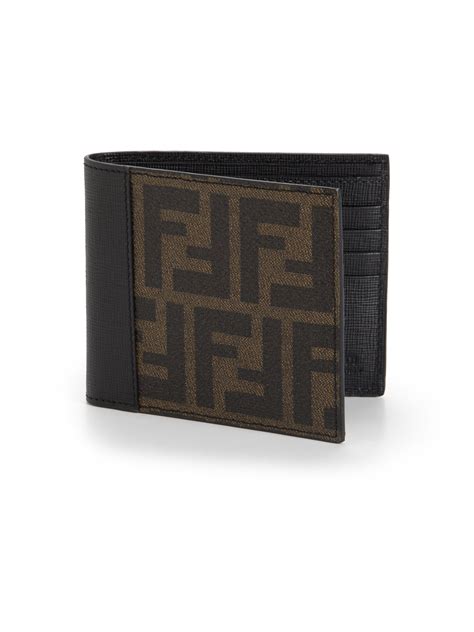 fendi zucca brown wallet|buy fendi zucca online.